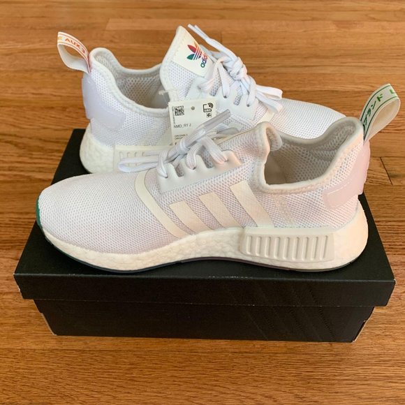 Adidas NMD R1 Cloud White Womens Shoes - Picture 2 of 8